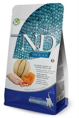 ND CAT OCEAN PUMPKIN KITTEN MERLUZZO/GAMBERETTI/MELONE KG 5