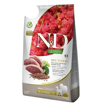 ND DOG QUINOA MEDIUM/MAXI NEUTERED ANATRA/BROCCOLI/ASPARAGI KG 12