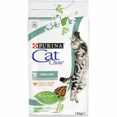 CAT CHOW STERILIZED TACCHINO KG 1,5