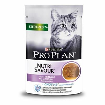 PRO PLAN STERILIZED SENIOR TENERI PEZZETTI MOUSSE TACCHINO 24 X GR 8