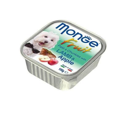 MONGE DOG FRUIT AGNELLO/MELA 32 X GR 100