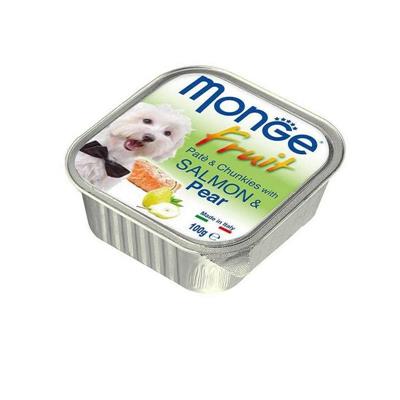 MONGE DOG FRUIT SALMONE/PERA 32 X GR 100