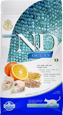 ND CAT OCEAN MERLUZZO/FARRO/AVENA/ARANCIA KG 1,5