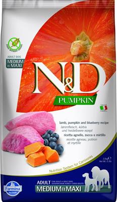 ND DOG PUMPKIN MEDIUM/MAXI AGNELLO/MIRTILLO KG 2,5