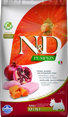 ND DOG PUMPKIN MINI POLLO/MELOGRANO KG 2,5