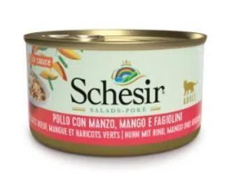 SCHESIR CAT SALADS POLLO/MANZO GR 85