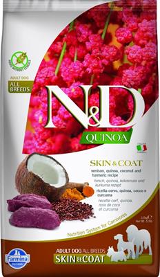 ND DOG QUINOA SKIN/COAT CERVO/COCCO/CURCUMA KG 2,5