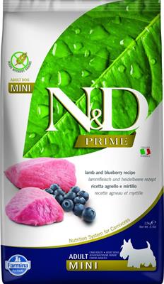 ND DOG PRIME MINI AGNELLO/MIRTILLO KG 2,5