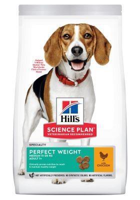 HILL'S DOG 1 + PERFECT WEIGHT/MOBILITY MEDIUM KG 12