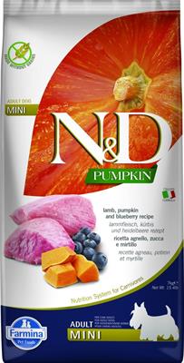 ND DOG PUMPKIN MINI AGNELLO/MIRTILLO KG 7