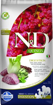 ND DOG QUINOA DIGESTION AGNELLO/FINOCCHIO/MENTA/CARCIOFO KG 7