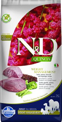 ND DOG QUINOA WEIGHT MANAGEMENT AGNELLO/BROCCOLI/ASPARAGI KG 7