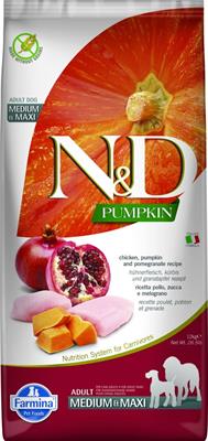 ND DOG PUMPKIN MEDIUM/MAXI POLLO MELOGRANO KG 12