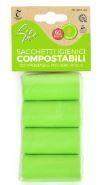 LEO SACCHETTI IGIENICI COMPOSTABILI VERDI 4X15 PZ