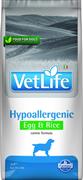 VET LIFE DOG HYPOALLERGENIC UOVO/RISO KG 2