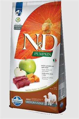 ND DOG PUMPKIN MEDIUM/MAXI CERVO/MELA KG 12