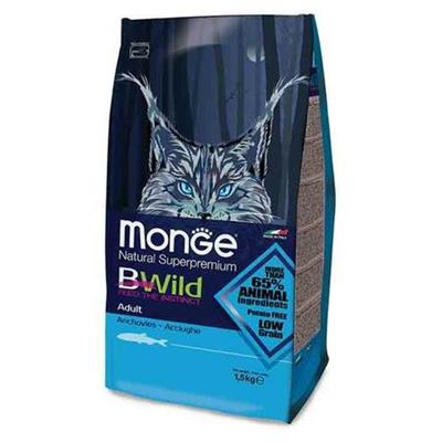 MONGE BWILD CAT LOW ACCIUGHE KG 1,5