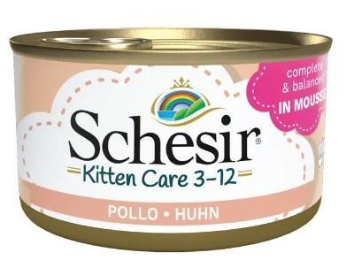 SCHESIR KITTEN MOUSSE 3-12 GR 85 POLLO