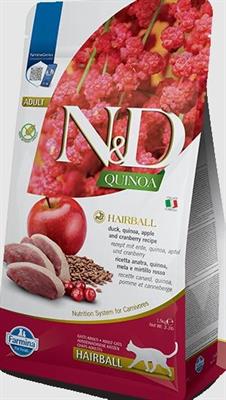 ND CAT QUINOA HAIRBALL ANATRA/MELA KG 1,5