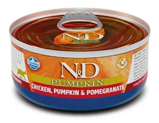 ND UM CAT PUMPKIN POLLO/MELOGRANO GR 70