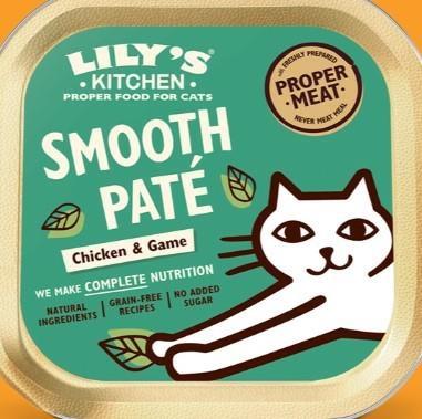 LILY'S CAT PATE' VELLUTATO POLLO/SELVAGGINA 19 X GR 85