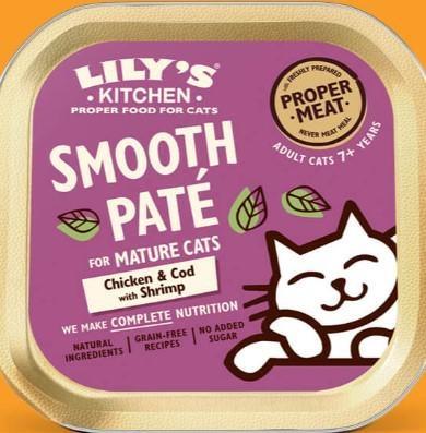 LILY'S CAT SENIOR PATE' VELLUTATO POLLO/PESCE 19 X GR 85