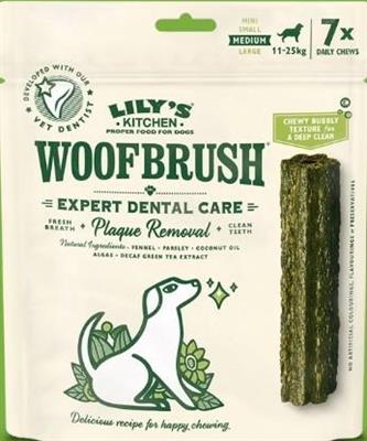 LILY'S DOG SNACK WOOFBRUSH DENTAL SMALL MPACK 7 X GR 22