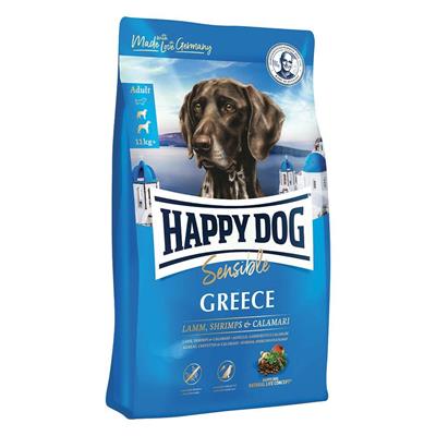 HAPPYDOG GREECE AGNELLO/GAMBERI/CALAMARI KG 4