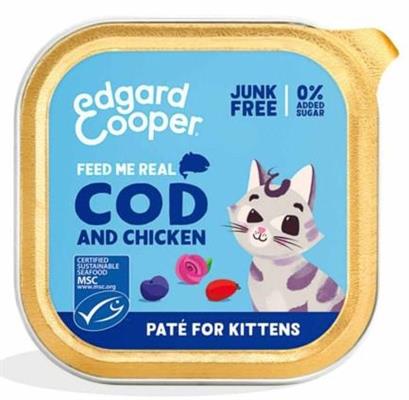 EDGARD COOPER KITTEN PATE' MERLUZZO POLLO 16 X 85 GR