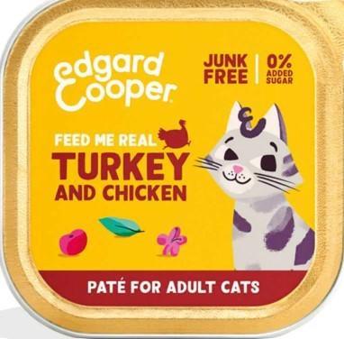 EDGARD COOPER CAT PATE' BIOLOGICO TACCHINO 16 X 85 GR