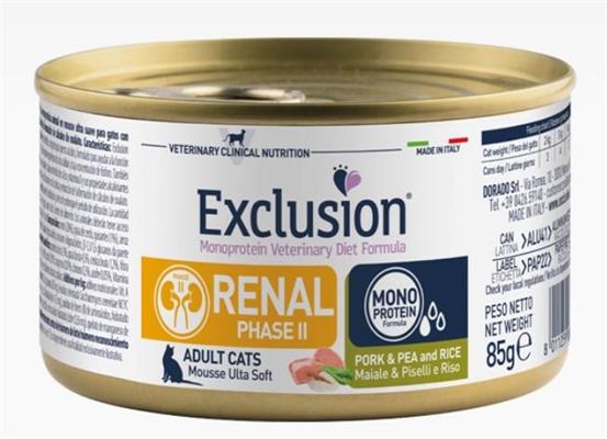 EXCLUSION CAT RENAL FASE II MAIALE/PISELLI/RISO GR 85