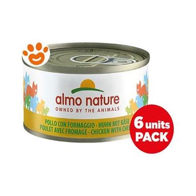 ALMO NATURAL CAT POLLO/FORMAGGIO MEGAPACK 6 X GR 70