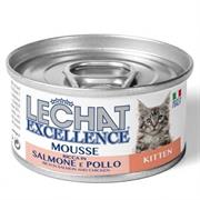 LECHAT KITTEN MOUSSE SALMONE/POLLO GR 85