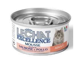 LECHAT MOUSSE SALMONE/POLLO GR 85