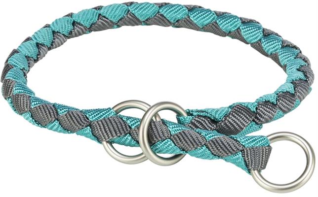 TX CAVO COLLARE SEMISTRANGOLO,XS-S:25-31cm/ø12mm,AQUA/GRIGIO