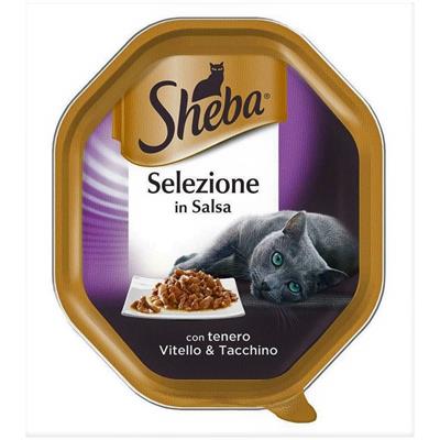 SHEBA VASCHETTA SELEZIONE SALSA VITELLO/TACCHINO 22 X GR 85