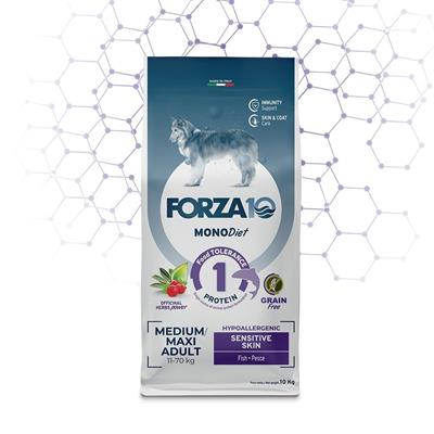 FORZA 10 DOG MEDIUM MAXI SENSITIVE SKIN PESCE KG 10