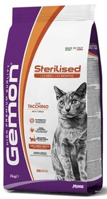 GEMON CAT STERILIZED TACCHINO KG 2