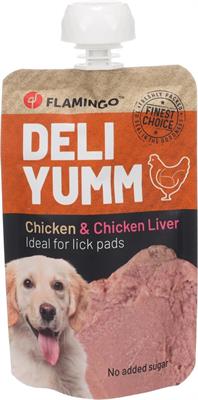 FLAMINGO DELI YUMM FRESH MEAT SNACK POLLO/FEGATO GR 90